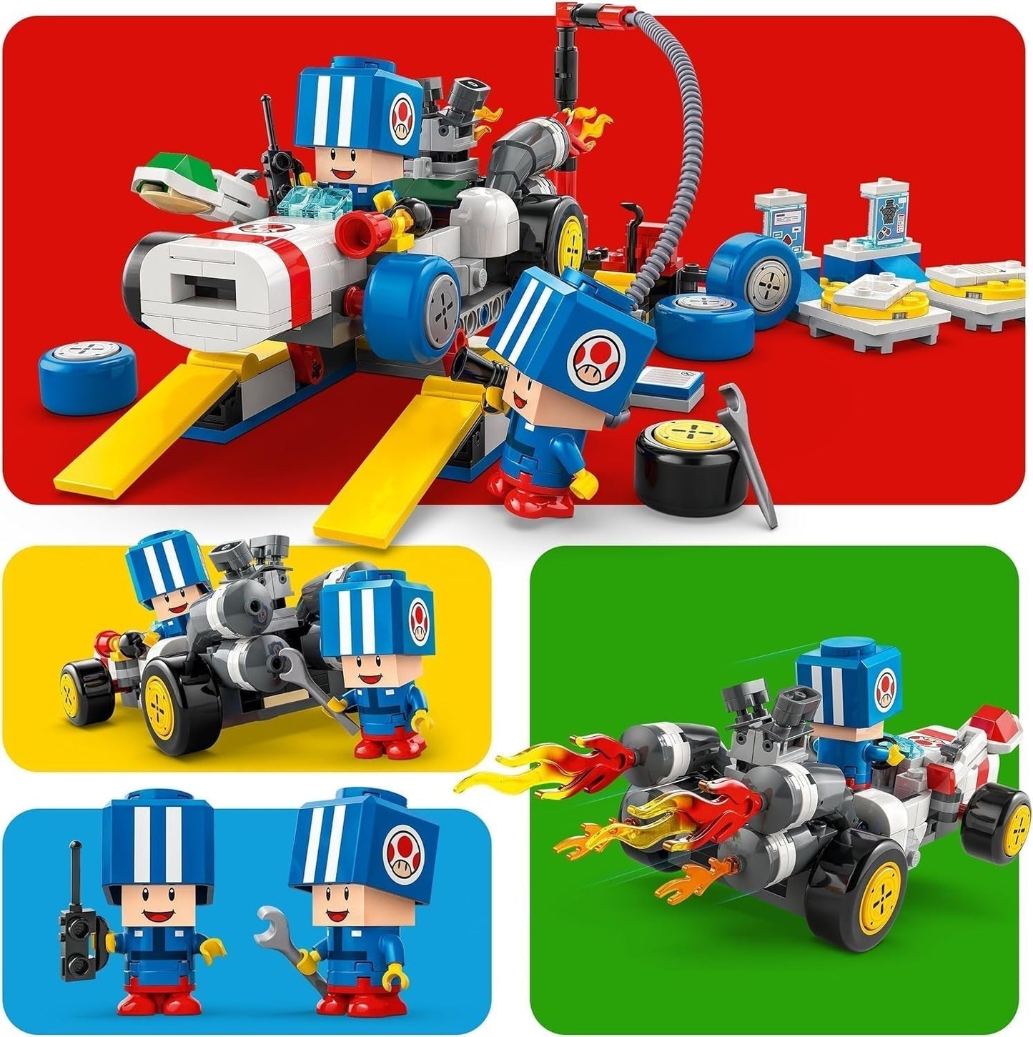 LEGO Super Mario: Mario Kart - L'officina di Toad, personaggio Nintendo, giocattolo personalizzabile, set di avventure, regalo per ragazzi, ragazze e giocatori a partire da 8 anni 72035 Set da costruzione Besuche den LEGO-Store