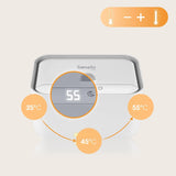 Lionelo BABYBLISS 20W Scalda salviette umidificate e asciugamani piccoli, 20W per neonati, luce notturna integrata, 3 impostazioni di calore, pannello touch, mantiene le salviette umide