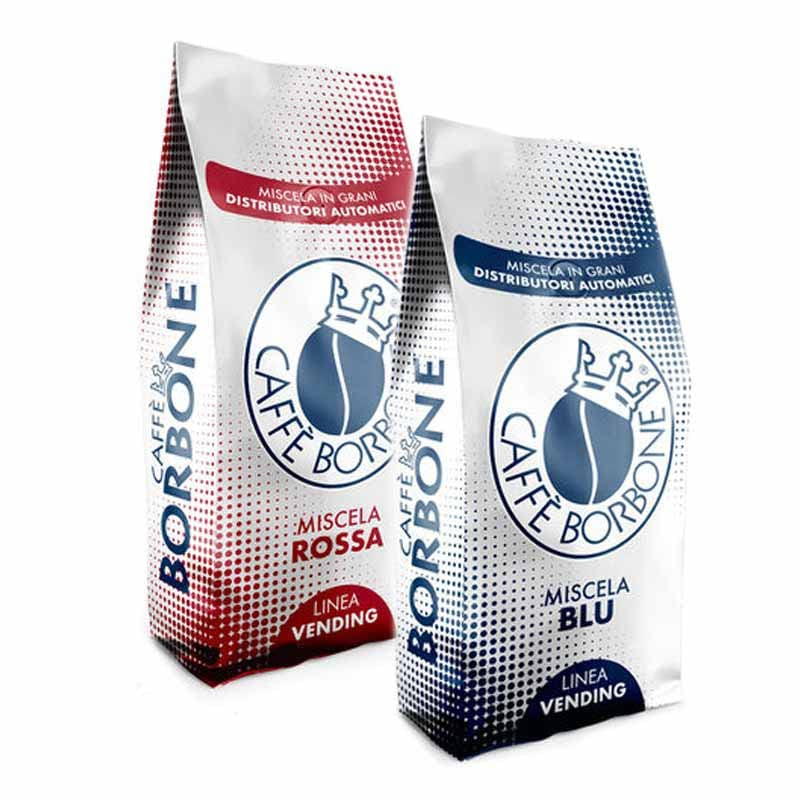CAFFÈ BORBONE Caffè in grani Mix ROSSO e BLU 500g x 2