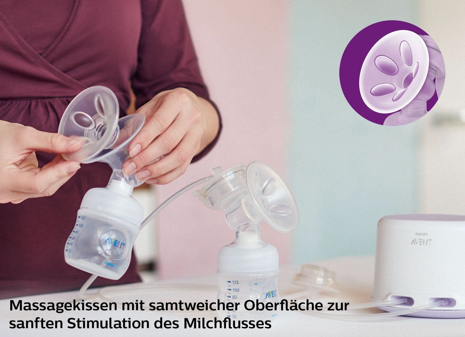 Tiralatte elettrico doppio Philips Avent SCF334/02 Accessori Alimentazione e Allattamento Bebe Naty Shop