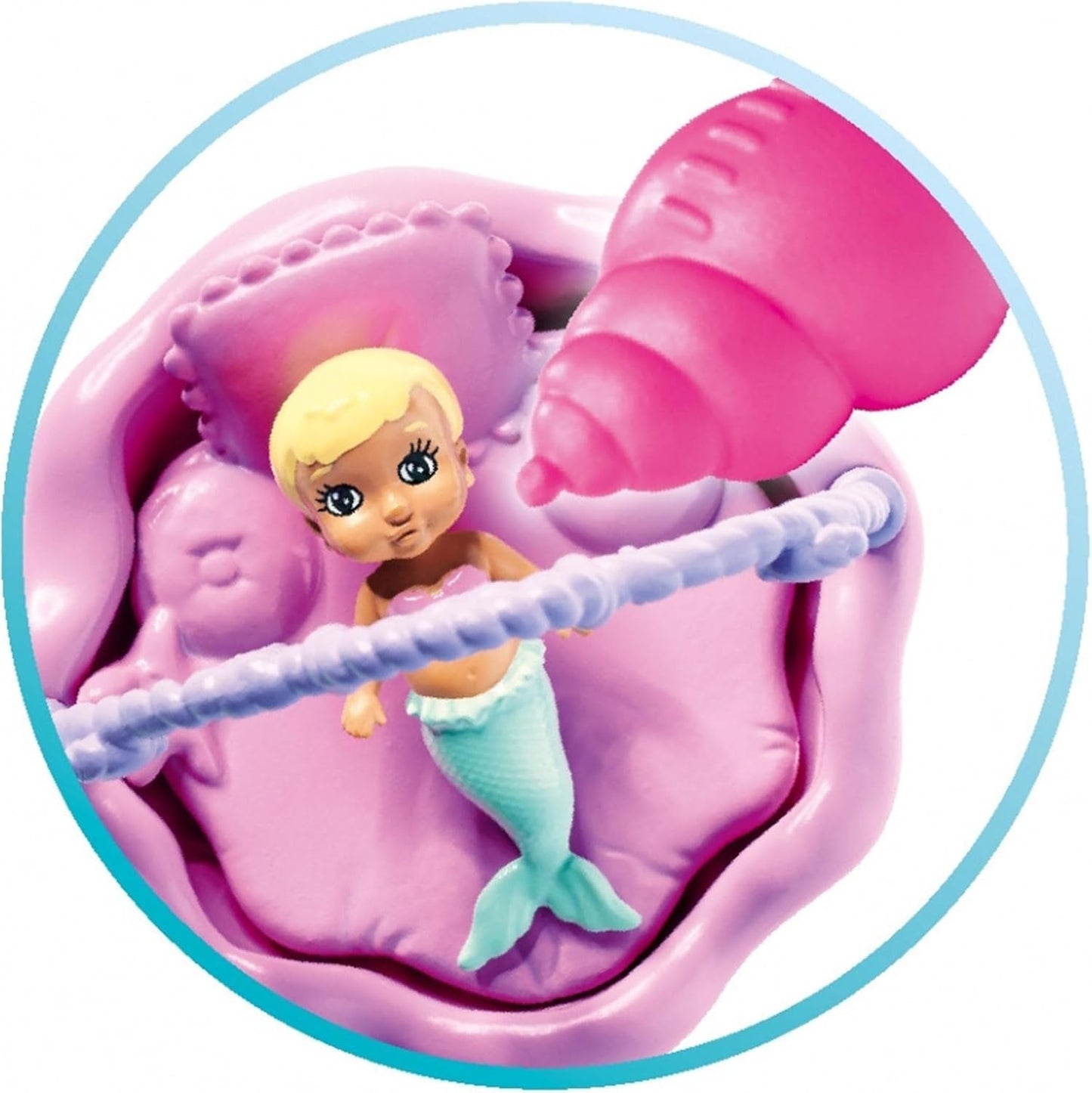 Simba 105733524 - Steffi Love Sirena Famiglia Sirena Incinta Kevin Bambola con culla 29 cm Bambole alla moda Bambole da gioco da 3 anni in su
