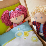 Bambola HABA Lily Lou - Bambola di stoffa morbida da 18 mesi - 30 cm con vestiti e capelli - Compagna di giochi ideale per i bambini piccoli - 1302842001