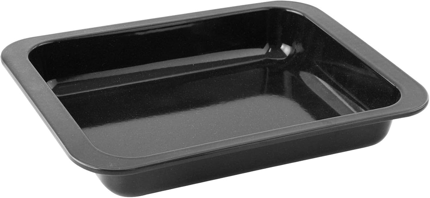 Zenker Ofenbackform (33 X 5 X 25 Cm) SPECIAL COOKING, Rechteckige Auflaufform Mit Enamelle-Versiegelung, Backform Mit Extra Hohem Rand (Farbe: Schwarz), Menge: 1 Stück Stampi e vassoi per cuocere Naty Shop