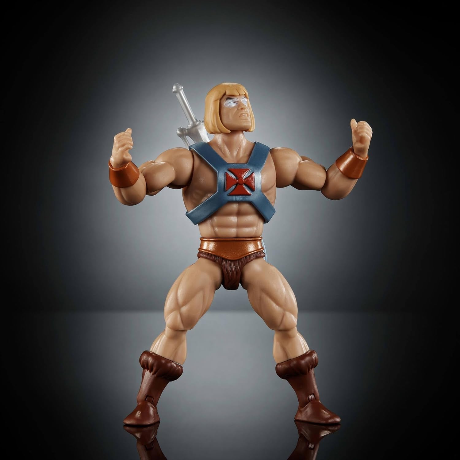 Action Figure Faker di Masters of the Universe Origins della collezione cartoon, alta circa 14 cm, duplicato di He-Man della serie TV anni '80, design dettagliato e 16 punti di movimento, Action figures JBM82 Naty Shop