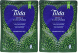 TILDA Riso Basmati al Vapore con Lime e Coriandolo per Microonde, 250g