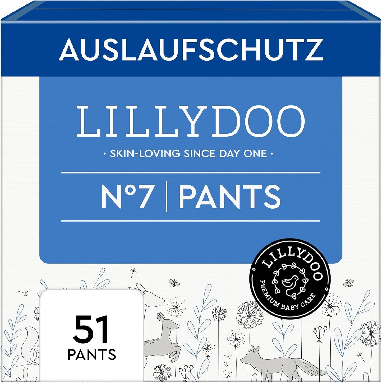 Pantaloni skin friendly LILLYDOO taglia 5 (12-17 kg) scatola mensile (105 pezzi)