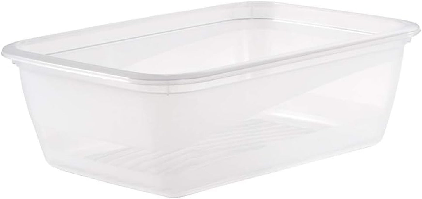 Kekeeper set 3 barattoli per alimenti, 3 x 1,25 l, 20,5 x 15,5 x 6,5 cm, Fredo Fresh, blu trasparente Scatole per alimenti Naty Shop