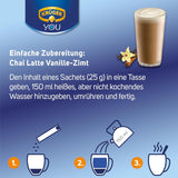 KRÜGER YOU Chai Latte Vanilla Cinnamon, preparato istantaneo per bevande a base di latte, aromatizzato con vaniglia e cannella, 250 g (10 buste da 25 g)