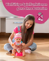 BABY Born Emma - bambola baby 43 cm - 10 funzioni inclusi accessori e materasso - Funziona completamente senza batterie - Adatto a bambini dai 3 anni in su
