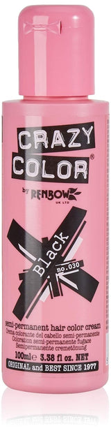 GO TOXIC Crema colorante semipermanente UV per capelli, 100 ml (1 confezione) Naty Shop 30 Tintura per capelli Nero 100 Ml (1 confezione)