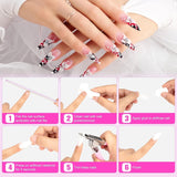 Colla per punte per unghie, Colla per unghie BOLASEN extra forte, 4 pezzi Colla per unghie screpolate, Colla per unghie, Colla per unghie artificiale extra forte, Colla per unghie - 4 * 7 ml