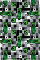 Coperta in pile ufficiale Minecraft World dei personaggi | Design Scribble Reversibile su 2 Lati, Coperta Super Morbida e Calda Letti e Coperte Besuche den Character World-Store Multicolor 150 X 100