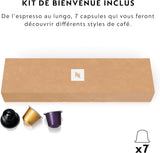 Macchina per caffè espresso Krups Nespresso Inissia - Macchina per caffè espresso compatta per capsule di caffè, pressione 19 bar, riscaldamento rapido in 25 secondi, funzione di risparmio energetico, serbatoio acqua da 0,7 l, rossa, modello YY5506FD