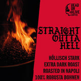 DEAD OR ALIVE DIAVOLO – Espresso Extra Fondente – 100% Robusta – Estremamente Forte – Bassa Acidità – Crema Stabile – Fagioli Interi 1kg – Arrosto Napoli