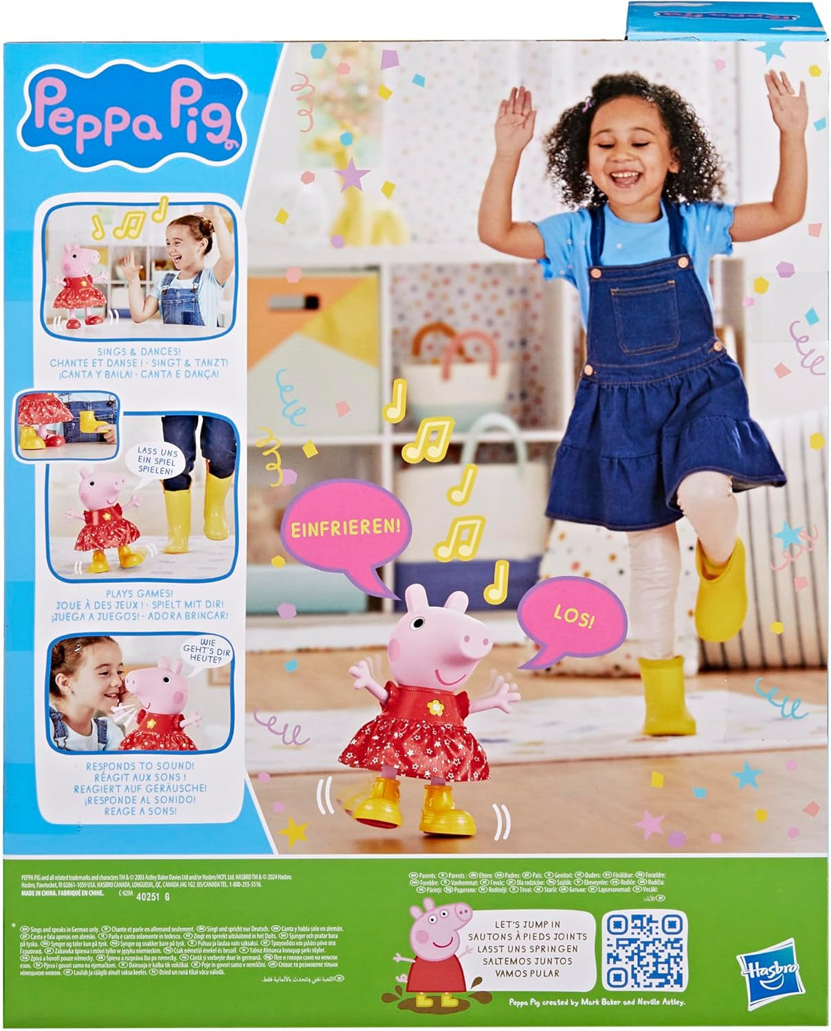 Peppa Pig Peppa'S Mud Puddle Party Doll - Versione tedesca, bambole rosa o rosa Naty Shop