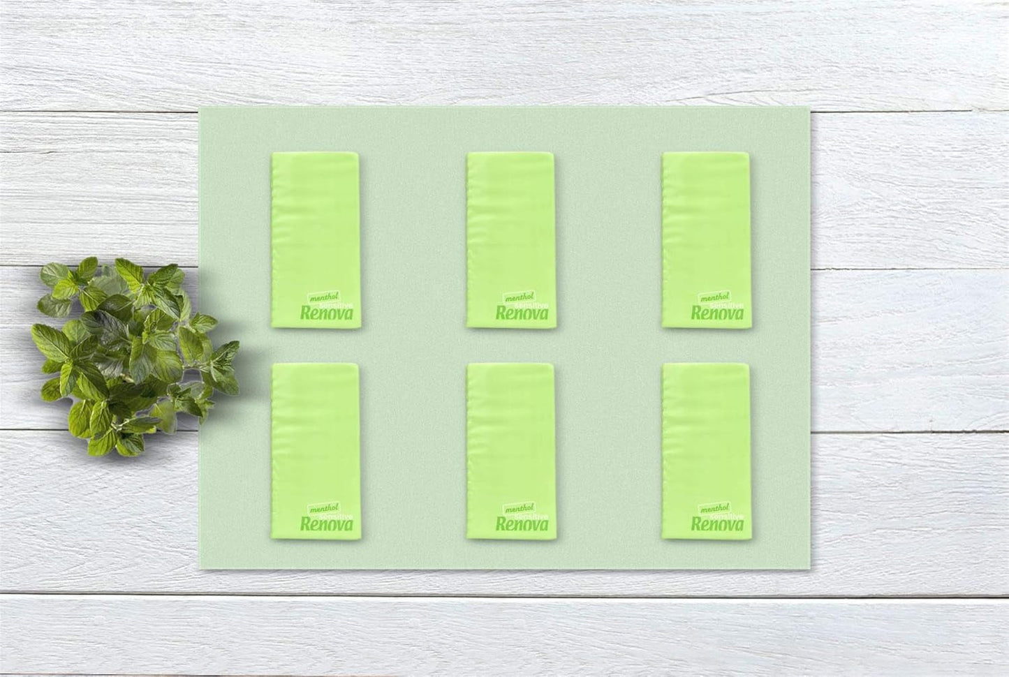 Fazzoletti Tascabili Renova SENSITIVE MENTHOL Confezione da 6 Regular Bianco 1 Pezzo (Confezione da 6)