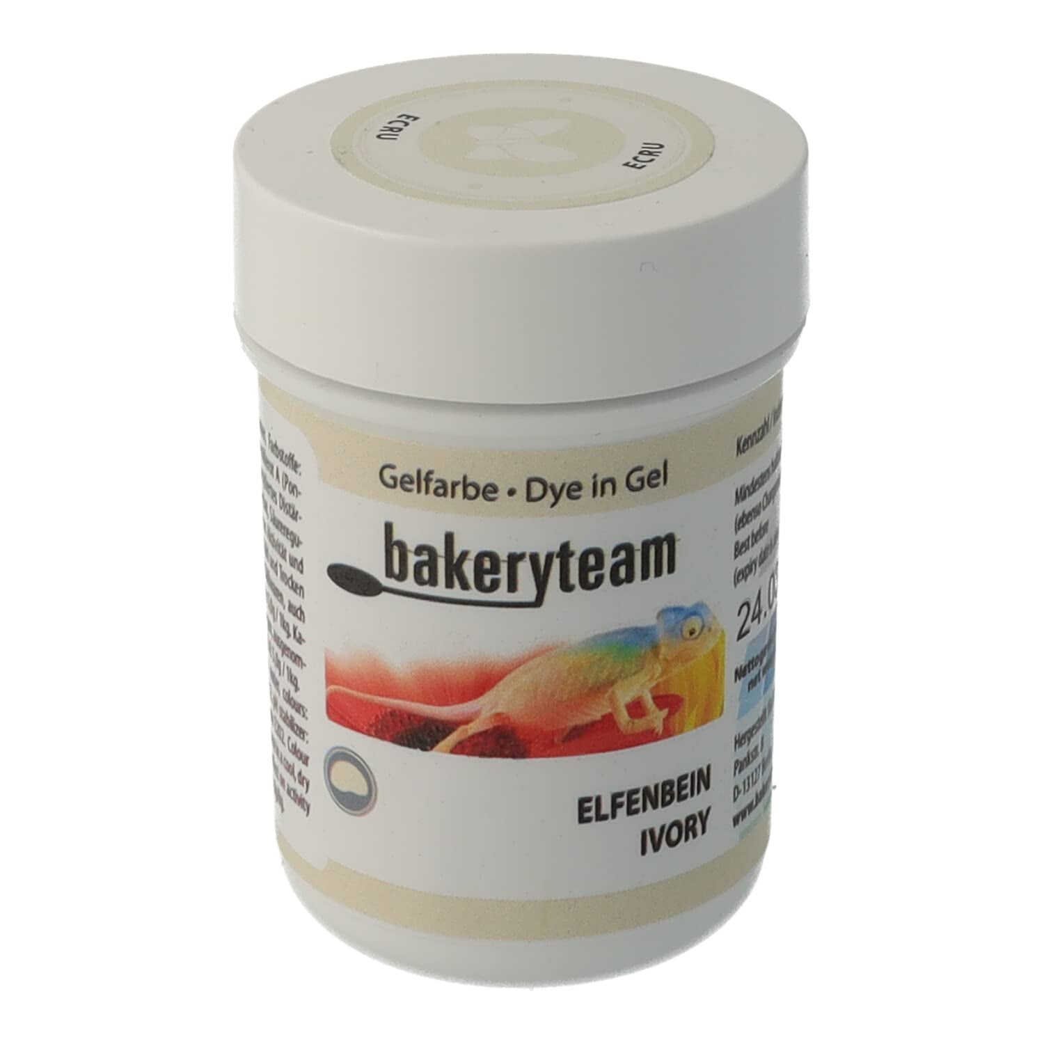 Gel colorante alimentare per glassa Bakeryteam, giallo chiaro, 35 g