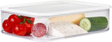 Mepal - Contenitore per frigorifero Modula XXL - Contenitore per alimenti con coperchio - Organizer da cucina e contenitore in plastica - Organizer per frigorifero impilabile e a tenuta stagna - 4800 ml - Scatole per alimenti Naty Shop Bianco Titolo predefinito
