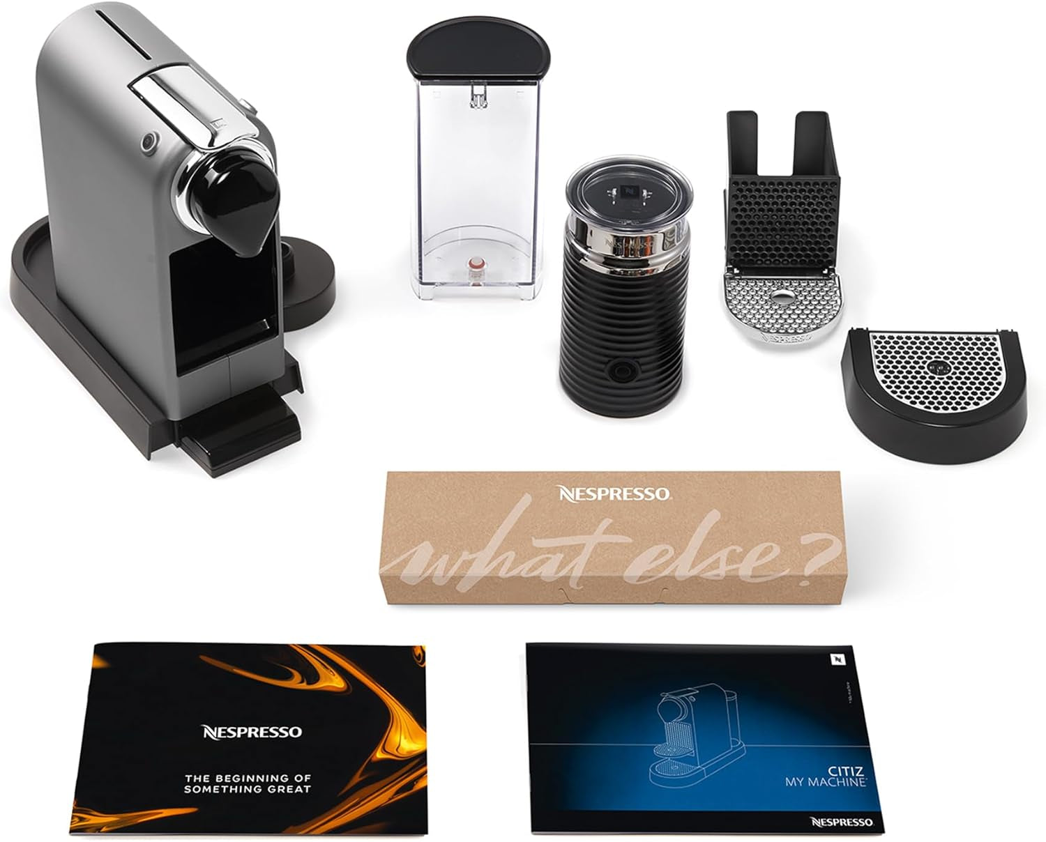Macchina per caffè espresso con capsule Nespresso XN761B Citiz&Milk | Modalità standby automatica | 1260 watt | Capacità serbatoio acqua: 1 l | Pressione della pompa: 19 bar | Argento