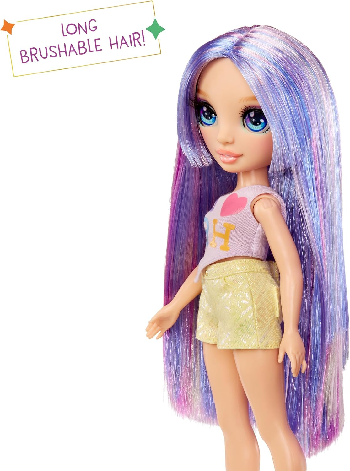 Rainbow High My Fashion Style Doll - Viola - 28 cm Bambola fashion viola con abito attraente e borsa elegante, per giocare, posare, collezionare, per bambini dai 4 ai 12 anni
