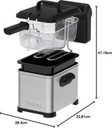 Tefal Family Pro Access 4.0L, 3000 Watt, semiprofessionale, con olio, serbatoio olio estraibile, tecnologia a zona di raffreddamento Elettrodomestici Naty Shop