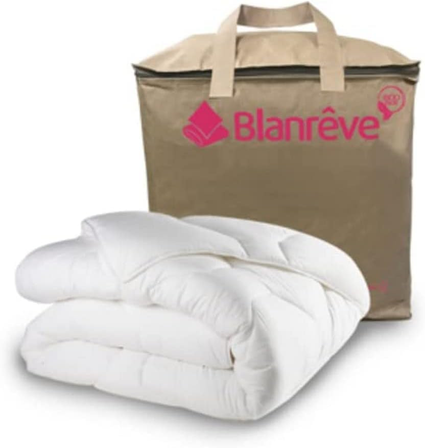 Blanrève - Piumino Aerelle Blu - Molto morbido - soffice e confortevole - Letto singolo - Eco Responsabile - La fibra comfort fa sentire bene, 140 X 200 Cm Piumini e trapunte Naty Shop Bianco 140 X 200 Cm