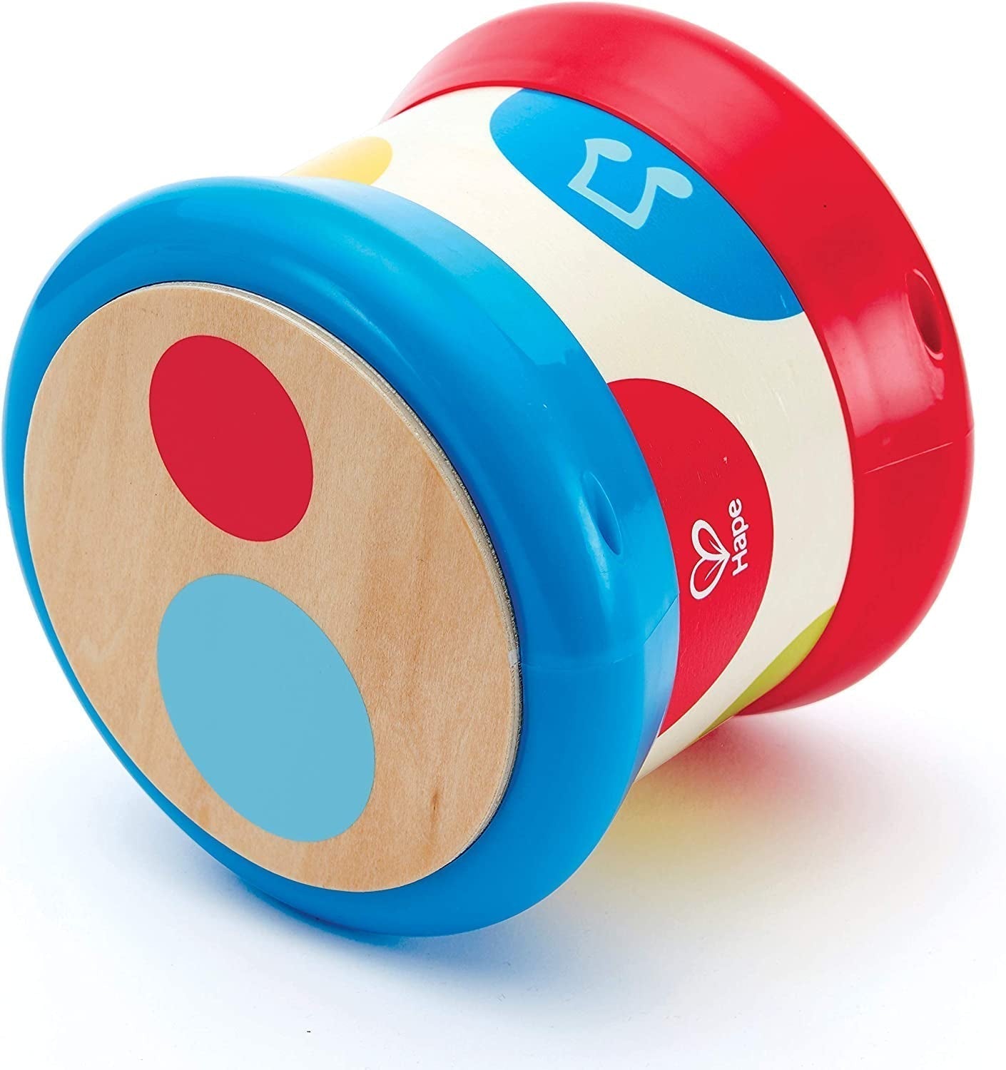 Tamburo per bambini Hape | Giocattolo musicale rotolante per i più piccoli per imparare il ritmo e i diversi suoni, funzionamento a batteria, a partire da 6 mesi Baby Toys Naty Shop