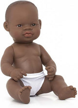 Miniland Baby Doll, bambino africano, 32 cm, anatomicamente corretto