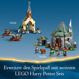 LEGO Harry Potter La capanna di Hagrid: set una visita inaspettata con 5 mini personaggi e 2 personaggi di animali, regalo per donne e uomini, giocattolo di avventure magiche, set fantasy 76428 Set di costruzione Beuche den LEGO-Store