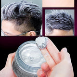 Tintura per capelli grigia, tintura per capelli grigio argento, cera temporanea per capelli, unisex - copertura grigia, nutriente, crema, cera, 1 millilitro, 1 pz Tintura per capelli Naty Shop