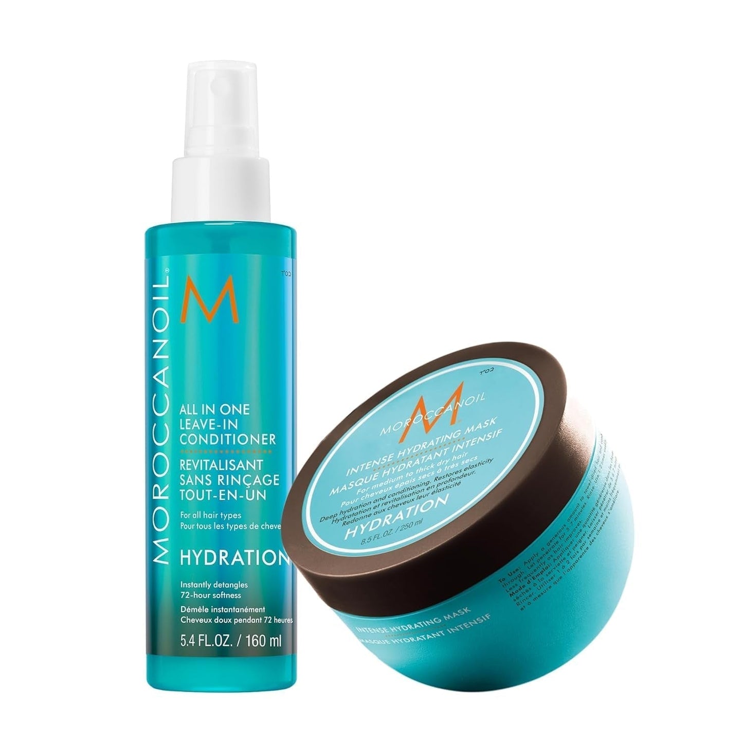 Moroccanoil Intensive Moisturizing Mask Naty Shop Maschera per capelli 250 Ml (1 confezione) Confezione con balsamo senza risciacquo, 160 ml