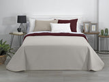 AVA | Trapunta reversibile Boutique | Per tutte le stagioni | Colore: grigio/rosso | Per letto da 120/135 cm. letto. (230 X 270 Cm. Ancho X Alto) | Trapunta trapuntata Trapunte e trapunte Naty Shop