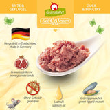 GranataPet DeliCatessen Pollo PUR, Nassfutter für Katzen, Futter ohne Getreide & ohne Zuckerzusätze, Katzenfutter mit hohem Fleischanteil & oli di alta qualità, 6 x 400 g