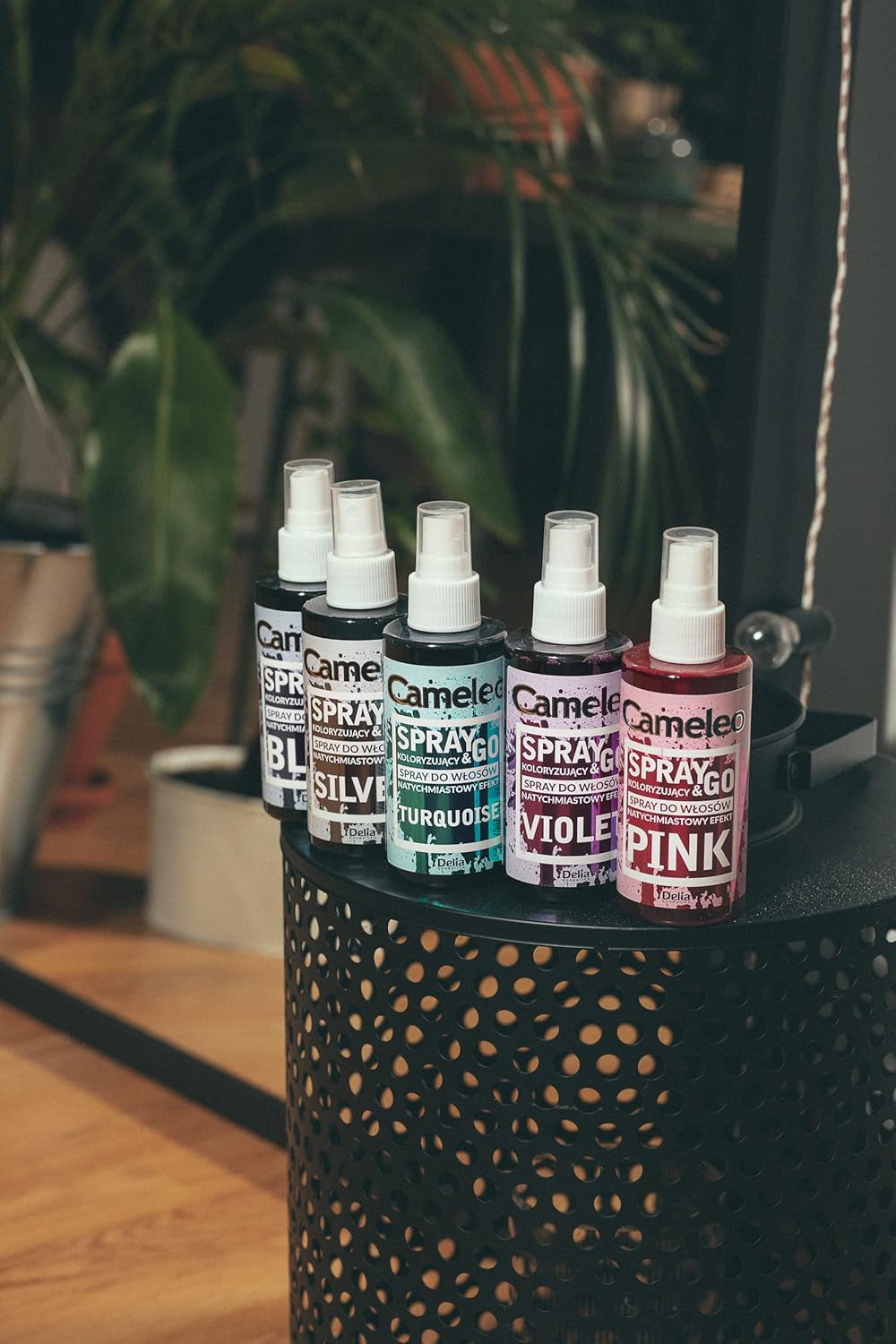 Cameleo - Spray & Go - tinta spray per capelli - viola - per capelli biondi, biondo platino e grigi - basta spruzzare e via - semipermanente - risultato immediato - tinta spray carnevale - 150 ml Tinture per capelli Naty Shop