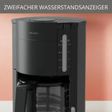 Macchina per caffè espresso Krups F30908 ProAroma con filtro e caraffa in vetro, capacità 1,25 l, 10-15 tazze, 1050 W, nera