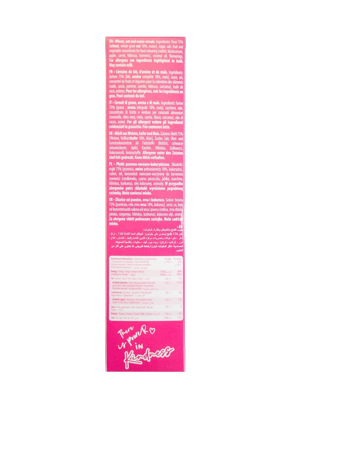 Cereali Barbie Rainbow Loops, anelli colorati di grano, avena e mais al gusto di frutta per una colazione perfetta, 1 confezione (1 x 350g)