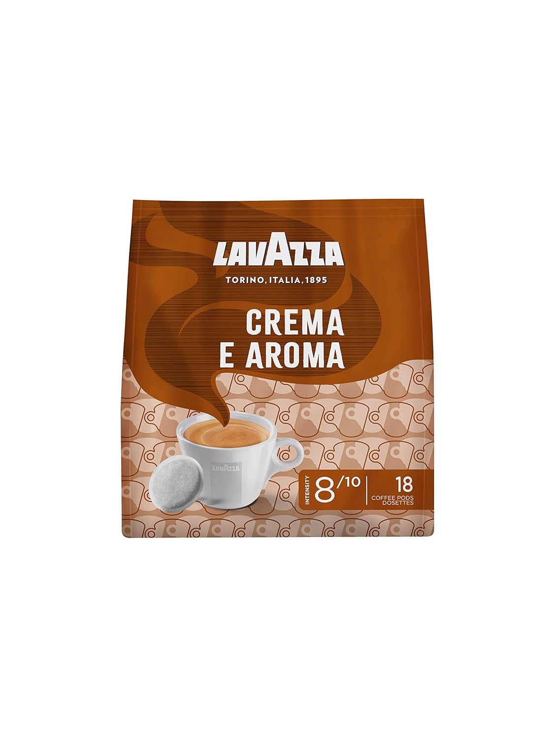 Lavazza Crema E Aroma, gusto cremoso e aromatico, Röstung medio, 18 cialde