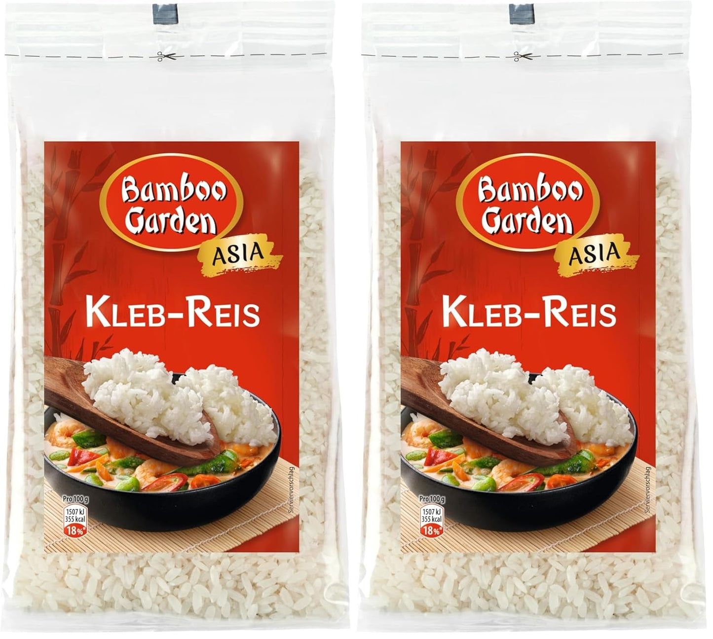 Bamboo Garden - Riso appiccicoso, 500 g per busta