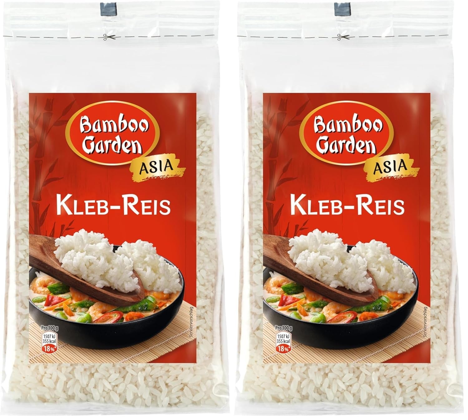 Bamboo Garden - Riso appiccicoso, 500 g per busta