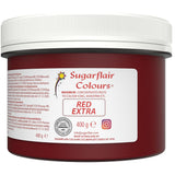 Colorante alimentare Sugarflair Max Concentrato Rosso, colorante alimentare altamente concentrato per marzapane e fondente, colorante in pasta Max Concentrato - 400 g