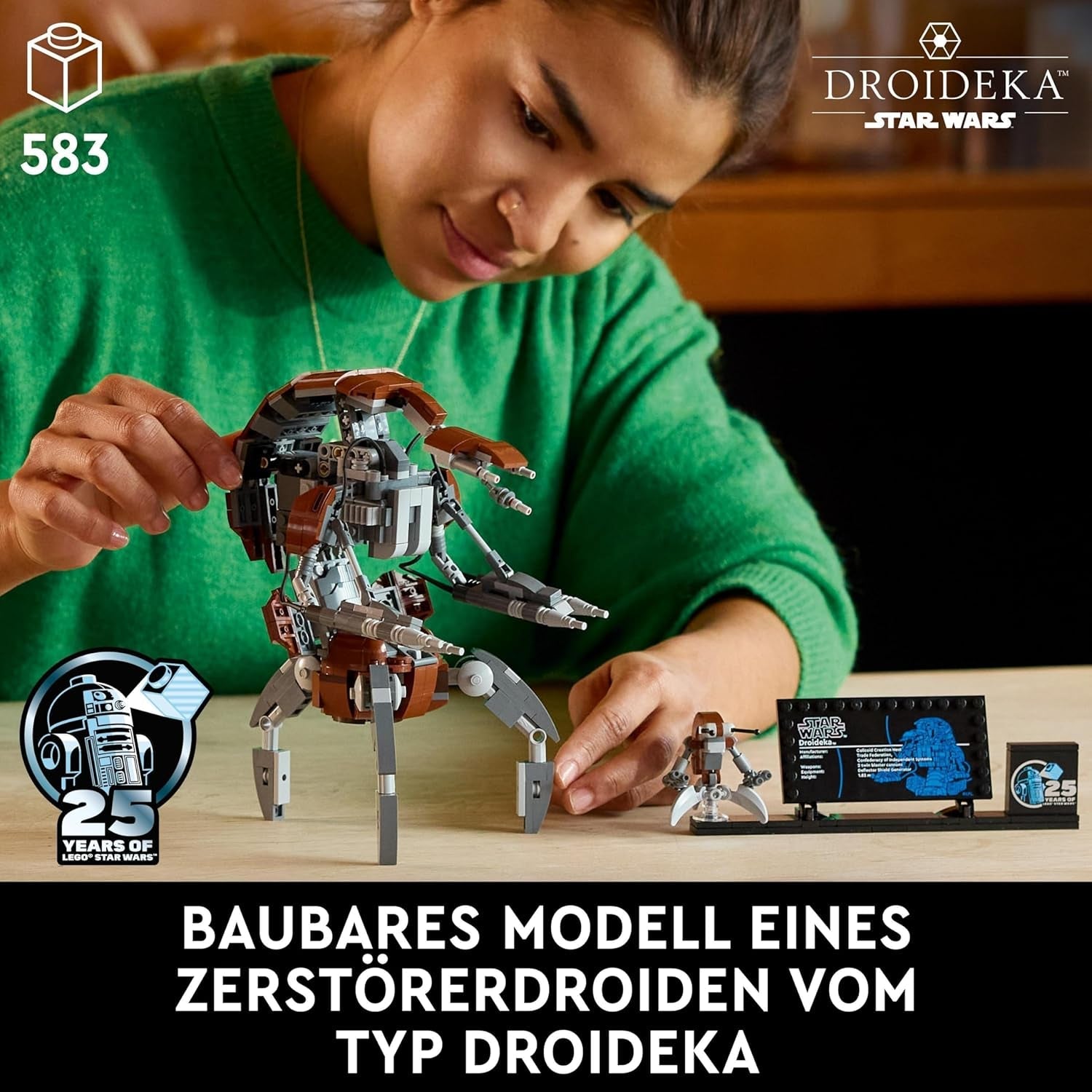 LEGO Star Wars Set Droideka, Kit modello droide per adulti, Decorazione da scrivania, da collezione, Idea regalo per uomini e donne 75381 Set da costruzione Besuche den LEGO-Store