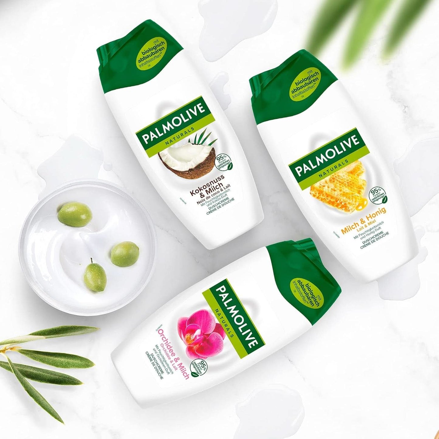 Gel doccia Palmolive Naturals cocco e latte, 6 x 250 ml Naty Shop Doccia e bagno
