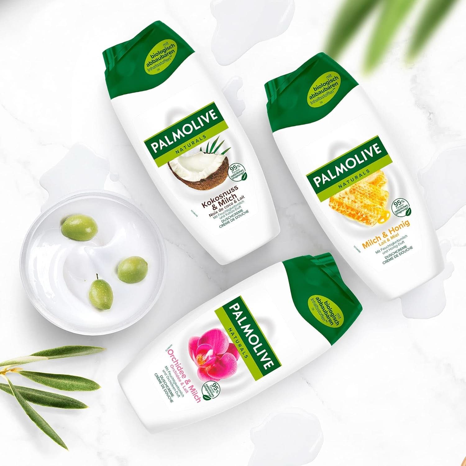 Gel doccia Palmolive Naturals cocco e latte, 6 x 250 ml Naty Shop Doccia e bagno