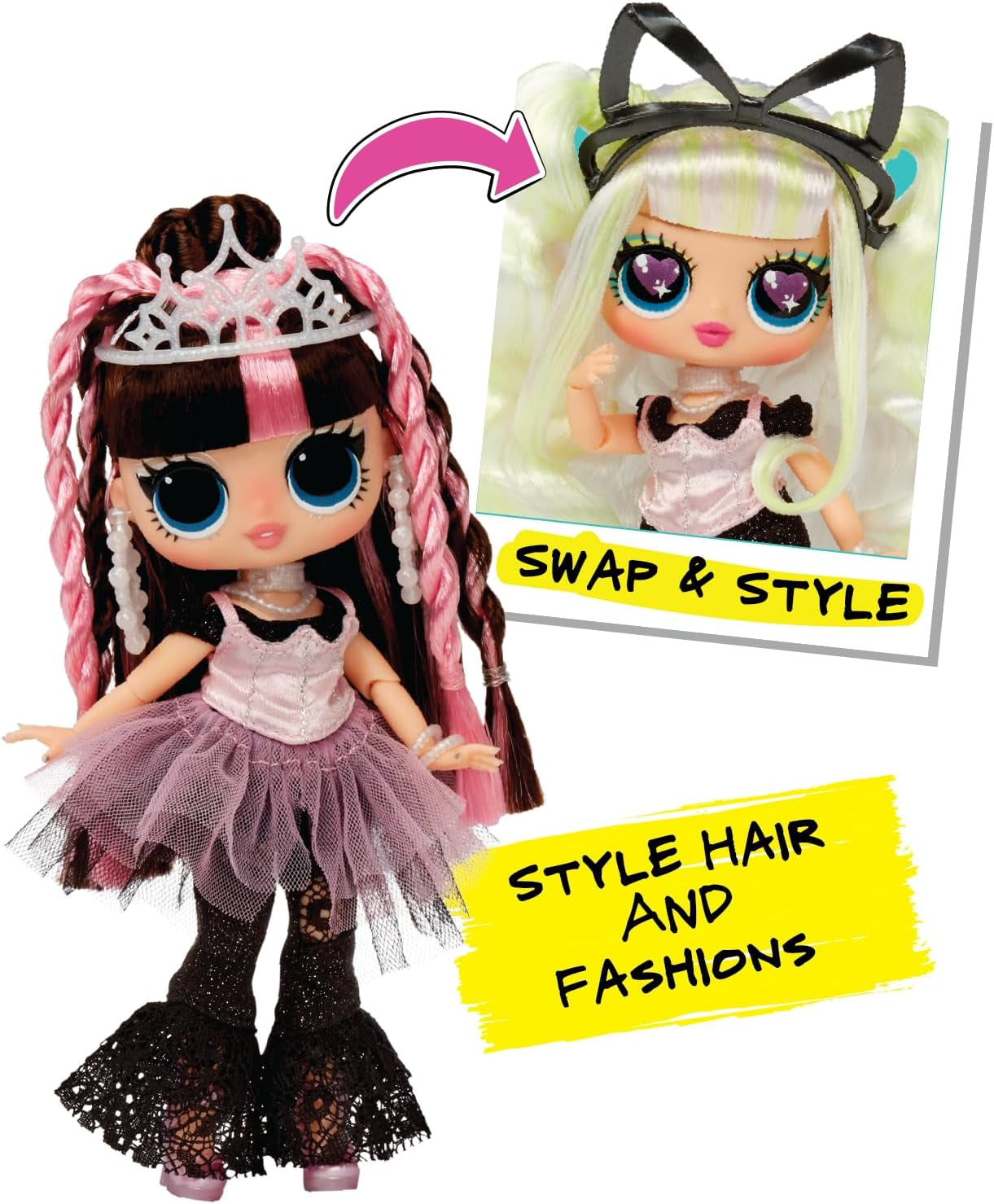 LOL. Surprise Tweens Surprise Swap Series - Bronze-2-Blonde Billie - Modepuppe mit mehr als 20 Überraschungen incluso Styling-Kopf und toller Mode und Accessoires - ideal für Kinder ab 4 Jahren