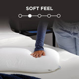 Cuscino Symphony TEMPUR-PEDIC In memory foam, Lussuoso, Morbido, Standard, Bianco Cuscini standard Naty Shop