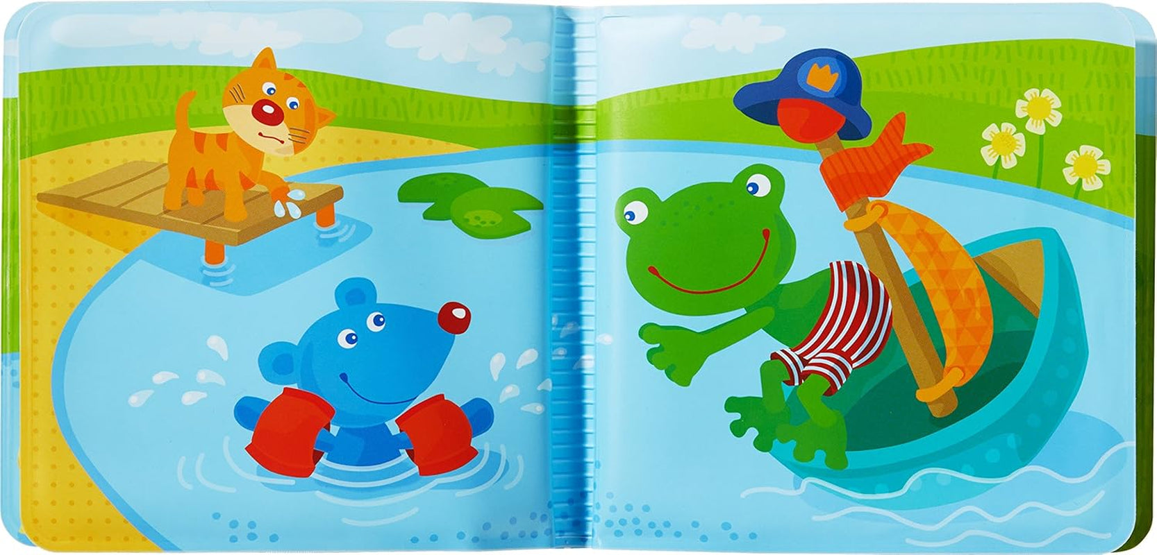 HABA 302634 Libro da bagno Captain Frog 2, giocattolo per i più piccoli Baby Toys Naty Shop