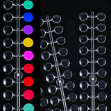 240 Stück Nagel Display Punkt Farbpunkte,Nail Art Display trasparente,Nagellack Displays Rund Für Nagelstudio und Anfänger,Diy Nail Art Nagelstudios