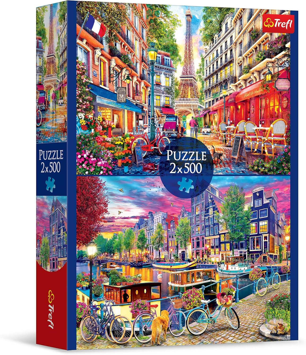 Trefl - Puzzle 2In1: Capitali Europee - 2 X 500 Pezzi - Set di Due Puzzle, Fai da Te, Intrattenimento Creativo, per Adulti e Bambini Puzzle 10+ Naty Shop Titolo predefinito