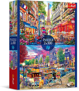 Trefl - Puzzle 2In1: Capitali Europee - 2 X 500 Pezzi - Set di Due Puzzle, Fai da Te, Intrattenimento Creativo, per Adulti e Bambini Puzzle 10+ Naty Shop Titolo predefinito