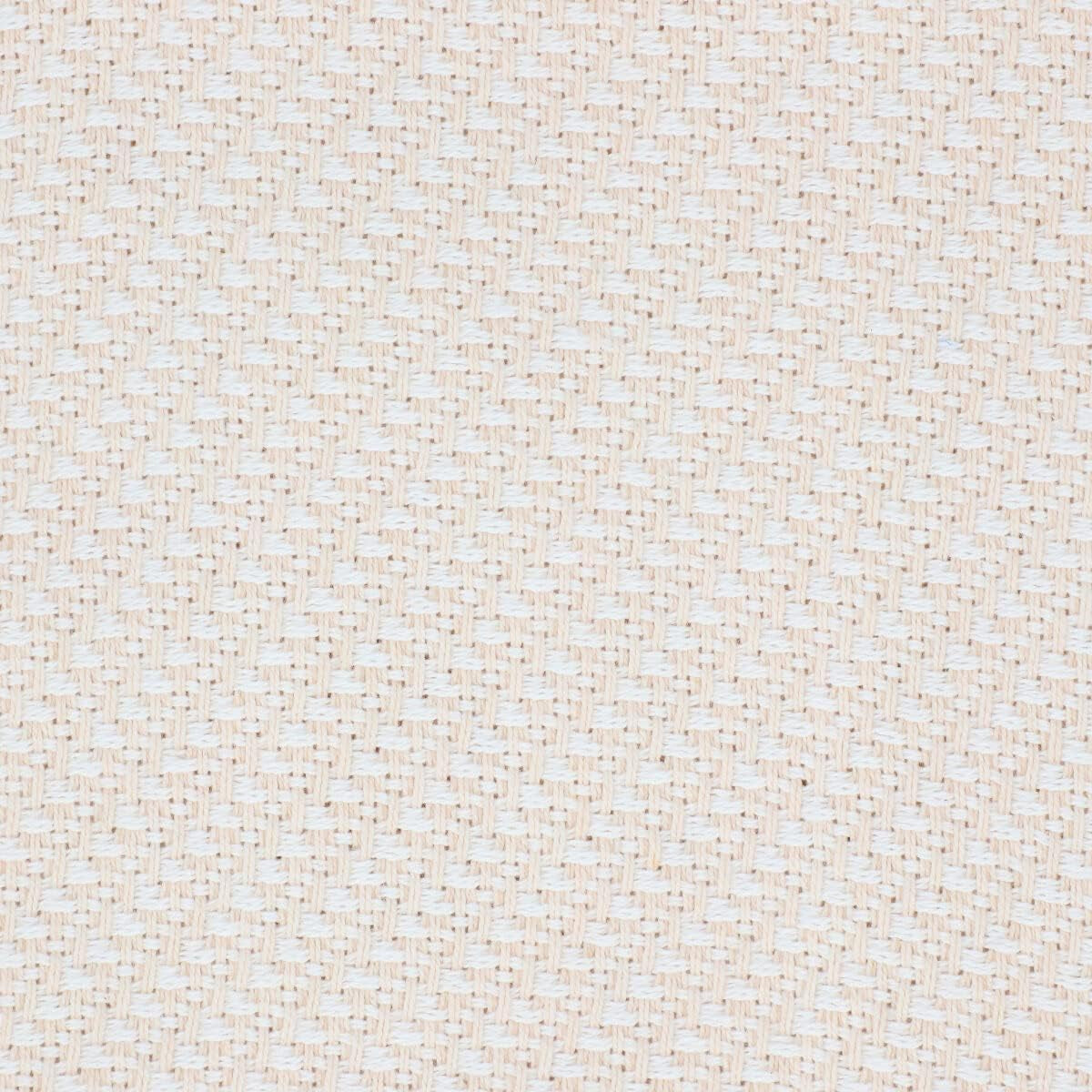 HOMLA Morris Plaid Coperta in cotone con frange - Coperta morbida e confortevole Coperta in cotone - tessuto pregiato 130 X 170 cm Ecru Letti e coperte Besuche den HOMLA-Store